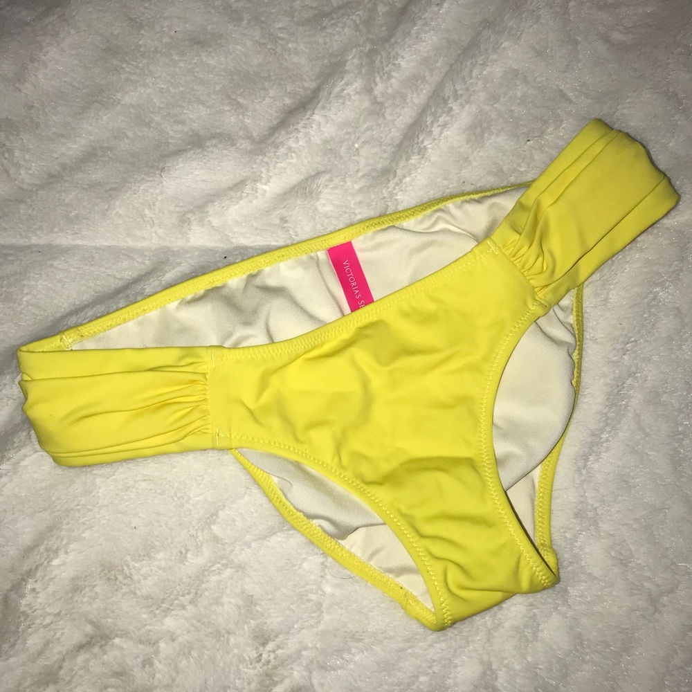 XS Victoria’s Secret yellow bikini bottom